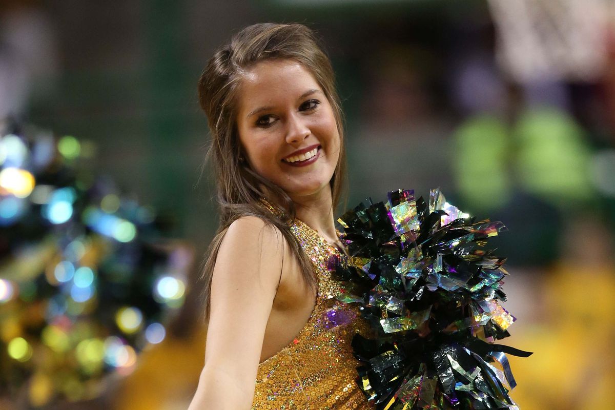 A member of Baylor's dance team.  She's not in this video.