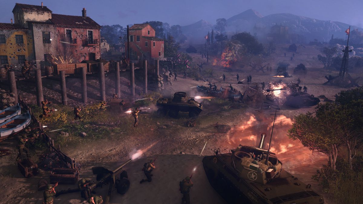 Company of Heroes 3’s “Twin Beaches” multiplayer map