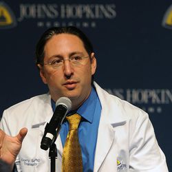 Doctor Dorry Segev answers questions about the first ever HIV-positive liver transplant in the world during a news conference at Johns Hopkins hospital, March 30, 2016 in Baltimore. Johns Hopkins University announced Wednesday that both recipients are recovering well after one received a kidney and the other a liver from a deceased donor — organs that ordinarily would have been thrown away because of the HIV infection. 