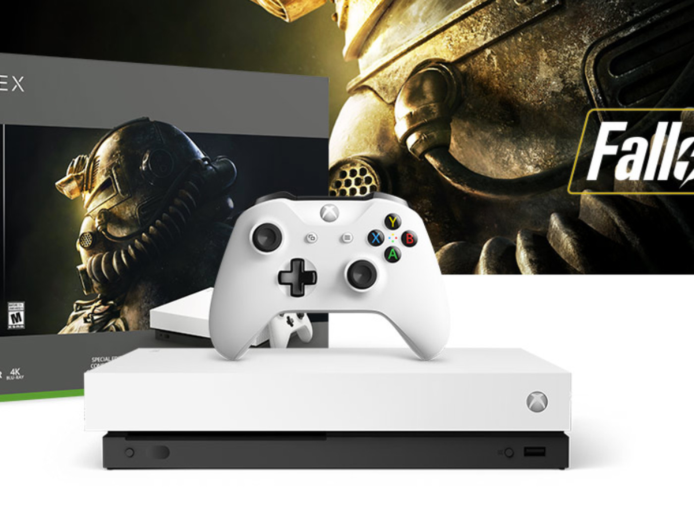 hardop single Naschrift Microsoft's white Xbox One X includes a copy of Fallout 76 - The Verge