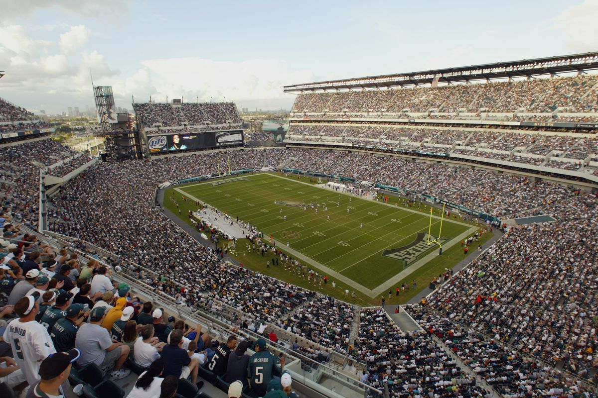 General View of Lincoln Financial Field during Philadelphia Eagles game against the New England Patriots on September 14, 2003 at Lincoln Financial Field in Philadelphia, Pennsylvania.