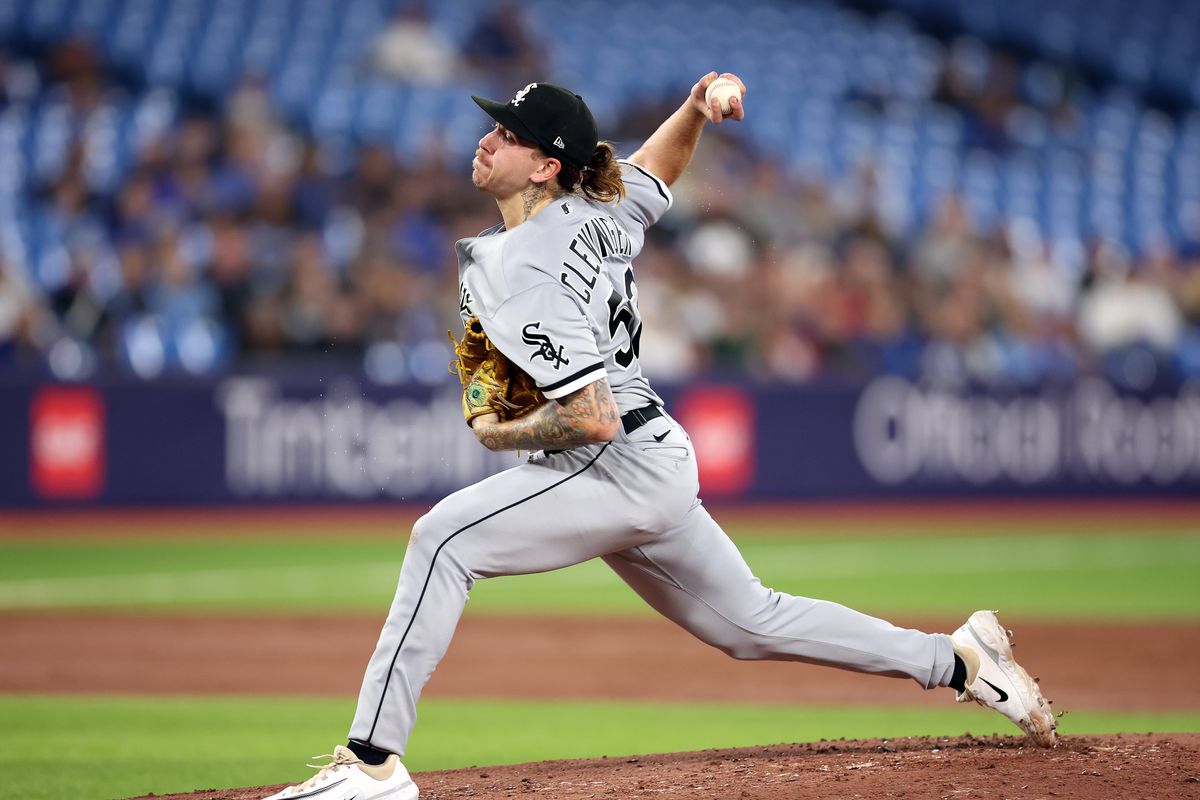 Mike Clevinger #52 of the Chicago White Sox delivers a pitch against the Toronto Blue Jays at Rogers Centre on April 25, 2023 in Toronto, Ontario, Canada.