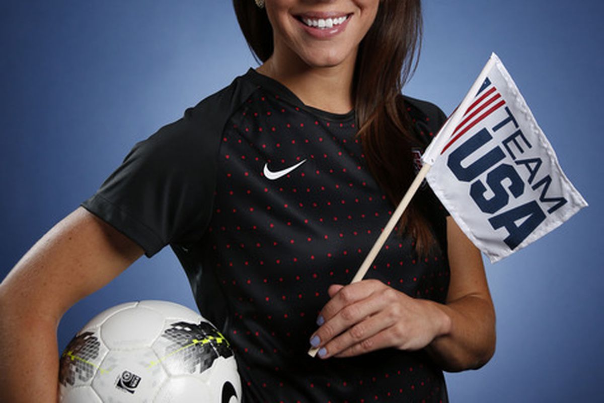 May 15, 2012; Dallas, TX, USA;  Team USA women's soccer player Lauren Cheney during a portrait session at the 2012 Team USA Media Summit at the Hilton Anatole. Mandatory Credit: Jim Cowsert-US PRESSWIRE