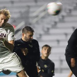 The UCF Knights take on the UConn Huskies in a men’s college soccer game at Dillon Stadium in Hartford, CT on October 20, 2019.