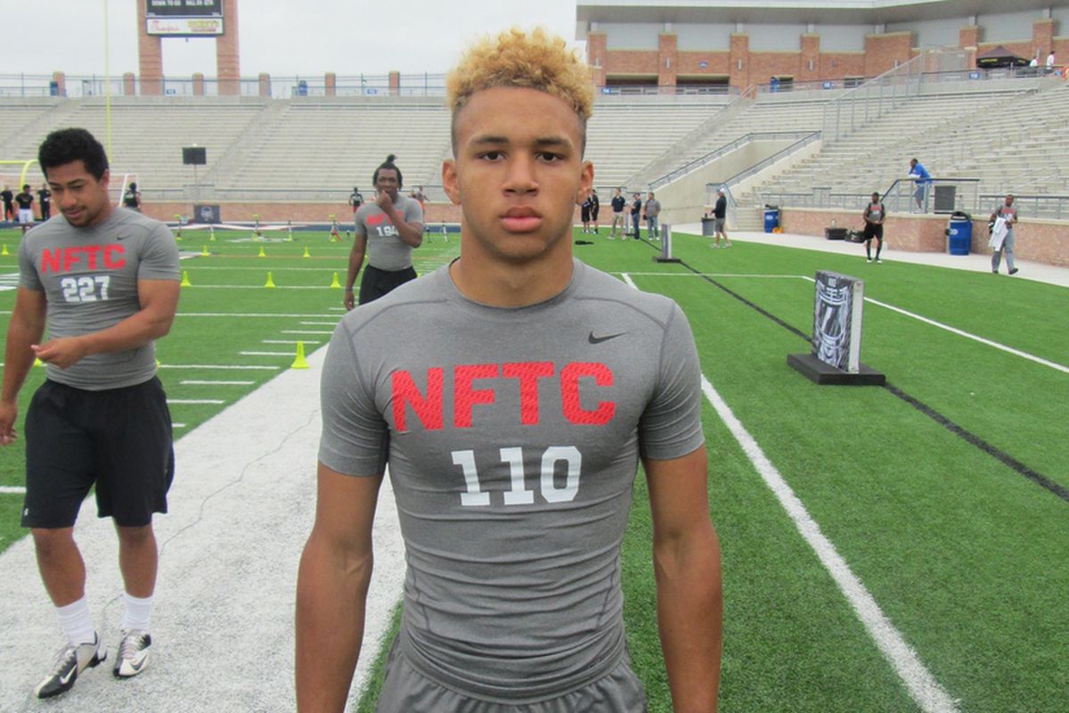 Jalen Campbell at the Dallas NFTC