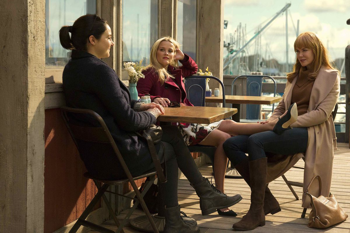 Group photo of the Big Little Lies cast (Jane, Madeline, and Celeste).
