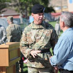 Maj. Gen. Jefferson Burton during a 2015 ceremony at the Utah State Capitol in which he and other state leaders recognized and thanked families of service members who died in the former calendar year.