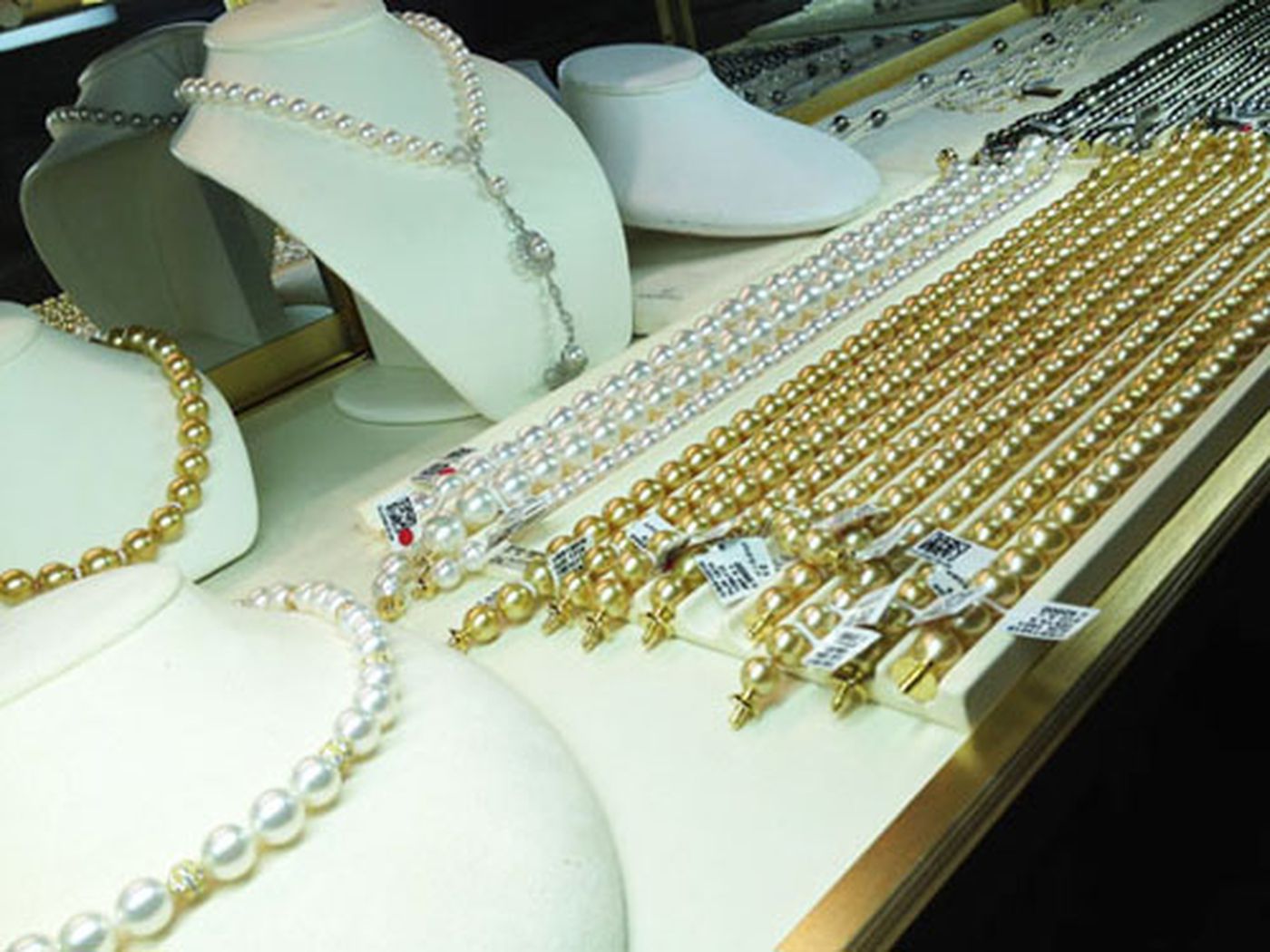 Up to 70% off pearls is still pretty pricey at the mikimoto sale.