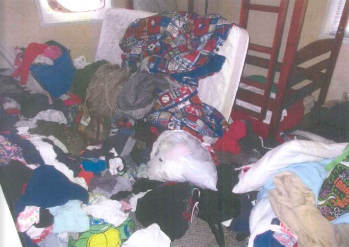 The inside of the Joliet Township home where 1-year-old Semaj Crosby was found dead on April 26. | Photo provided by Will County Land Use Department.