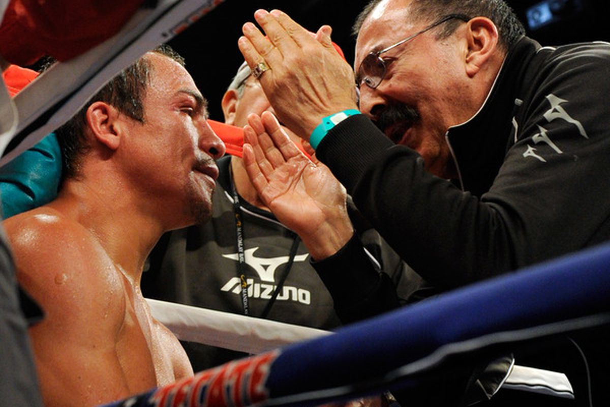 Will Juan Manuel Marquez return to the Golden Boy stable for a long overdue fight with Erik Morales? (Photo by Ethan Miller/Getty Images)
