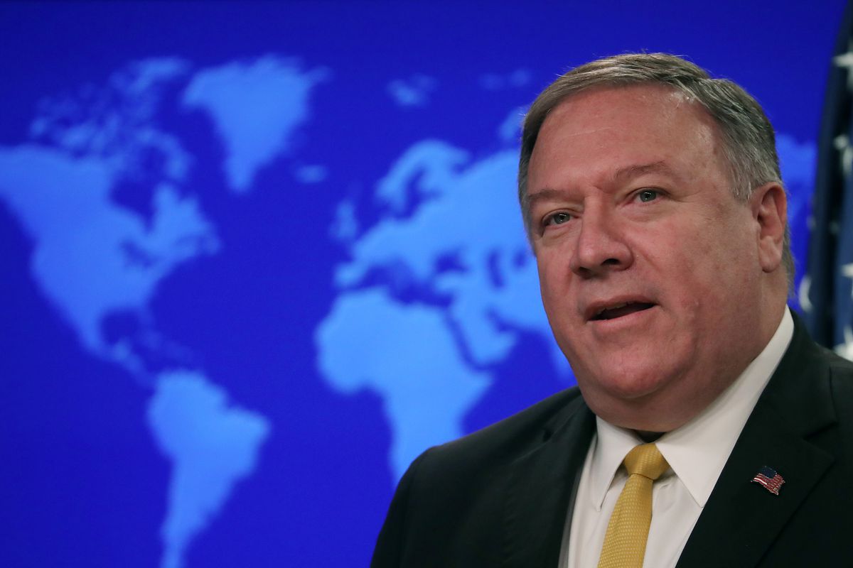 Secretary Of State Mike Pompeo Speaks To The Media At The State Department
