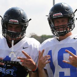 Lincoln-Way East players during a preseason practice. Allen Cunningham/For the Sun-Times.