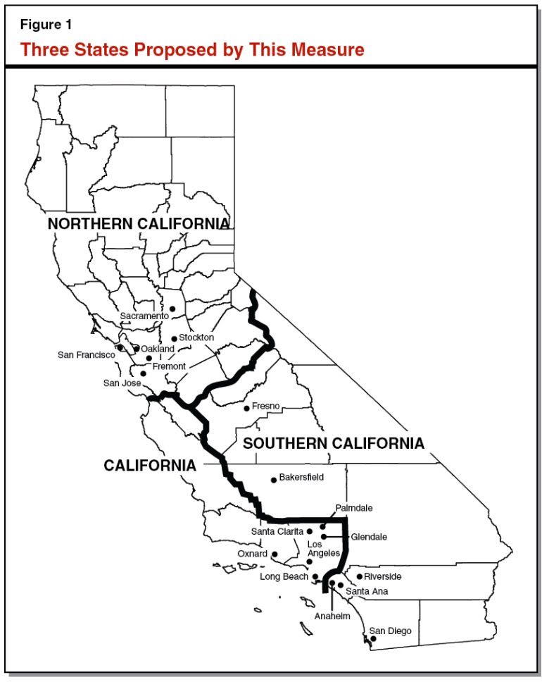 Three Californias map