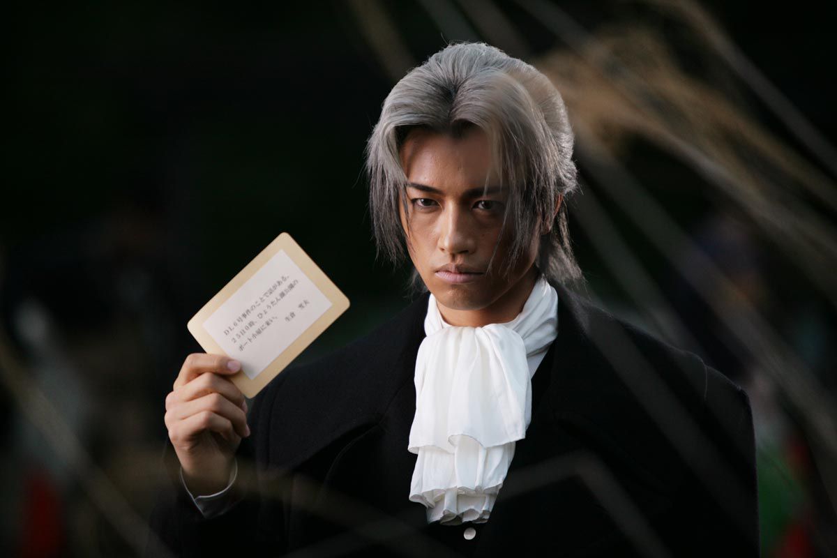 The character Miles Edgeworth in the movie Ace Attorney.