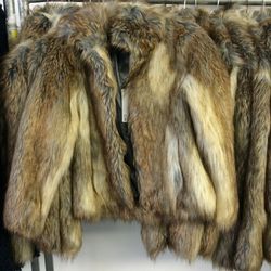 Faux fur coat, size S, $200 (was $520)