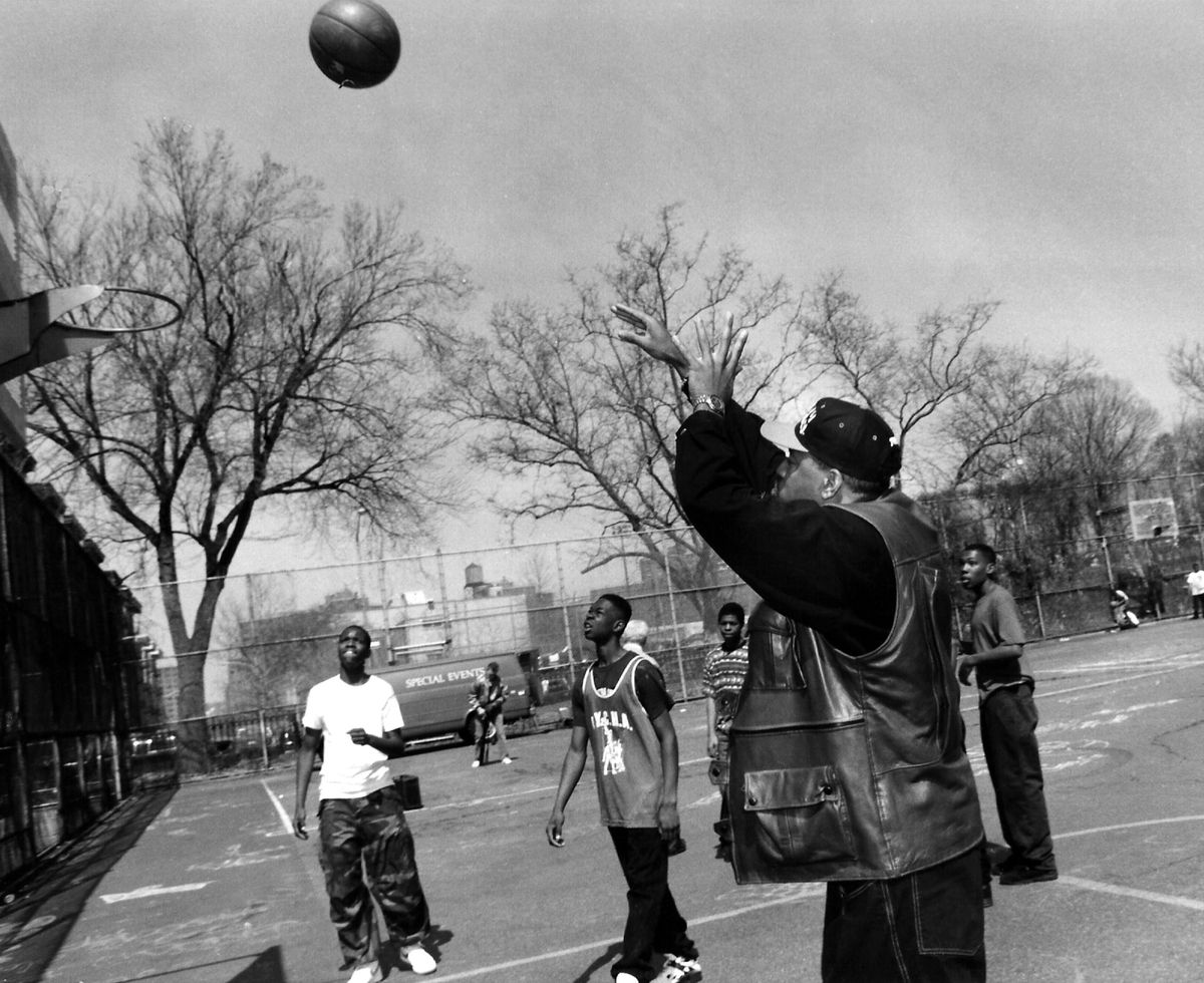 “Yo! MTV Raps Hosts” Dr. Dre And Ed Lover (aka James Roberts) Visit Harlem