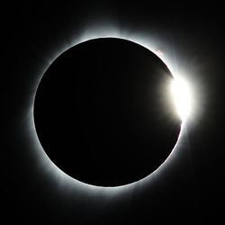 A total eclipse of the sun is seen from Palisades Reservoir, Idaho, on Monday, Aug. 21, 2017.