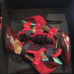 Leather heels, $357 (originally $1,190)