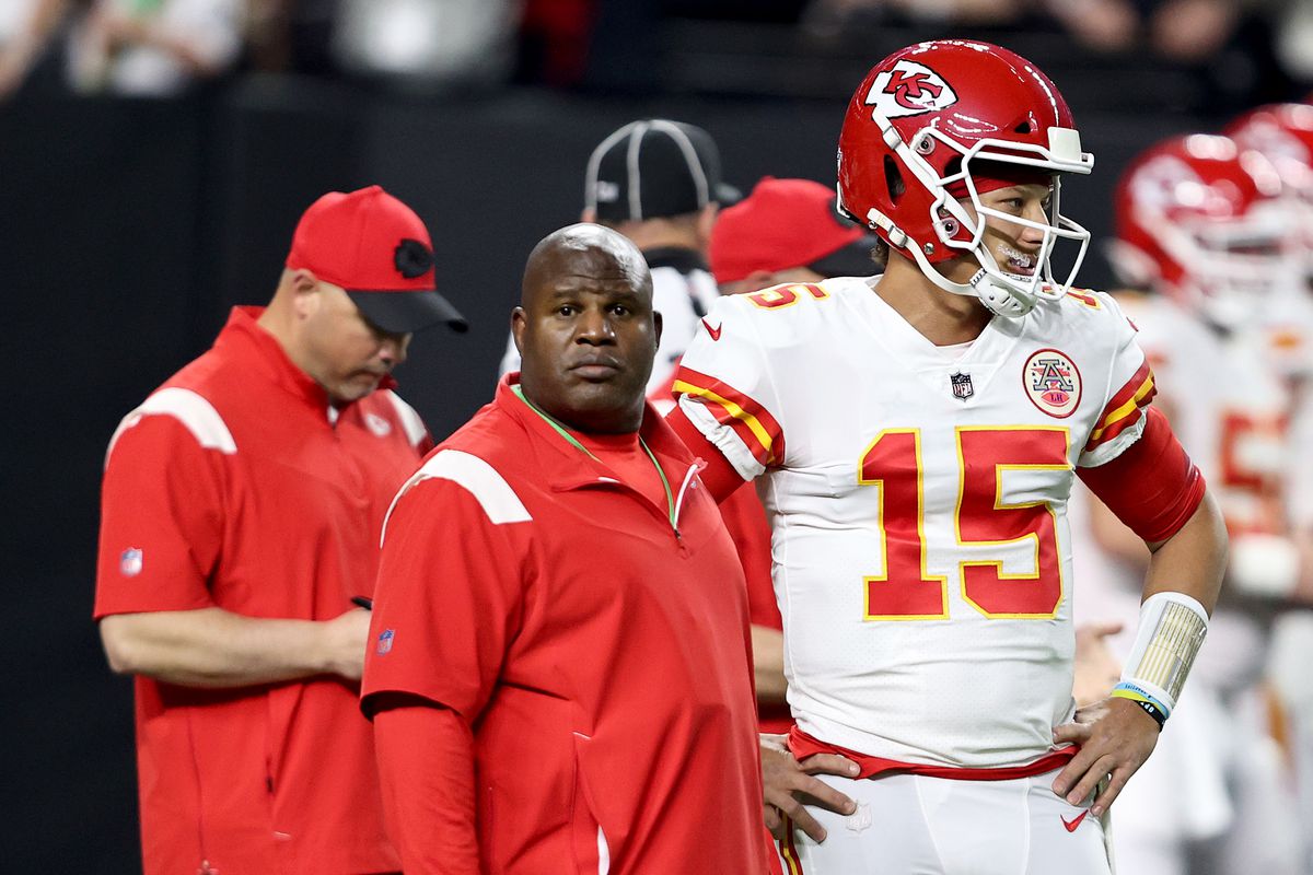 The Chiefs have had a top-six offense all four seasons with Eric Bieniemy as offensive coordinator, but he won’t have Patrick Mahomes if he goes to the Bears.
