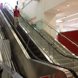 Cart and normal escalator