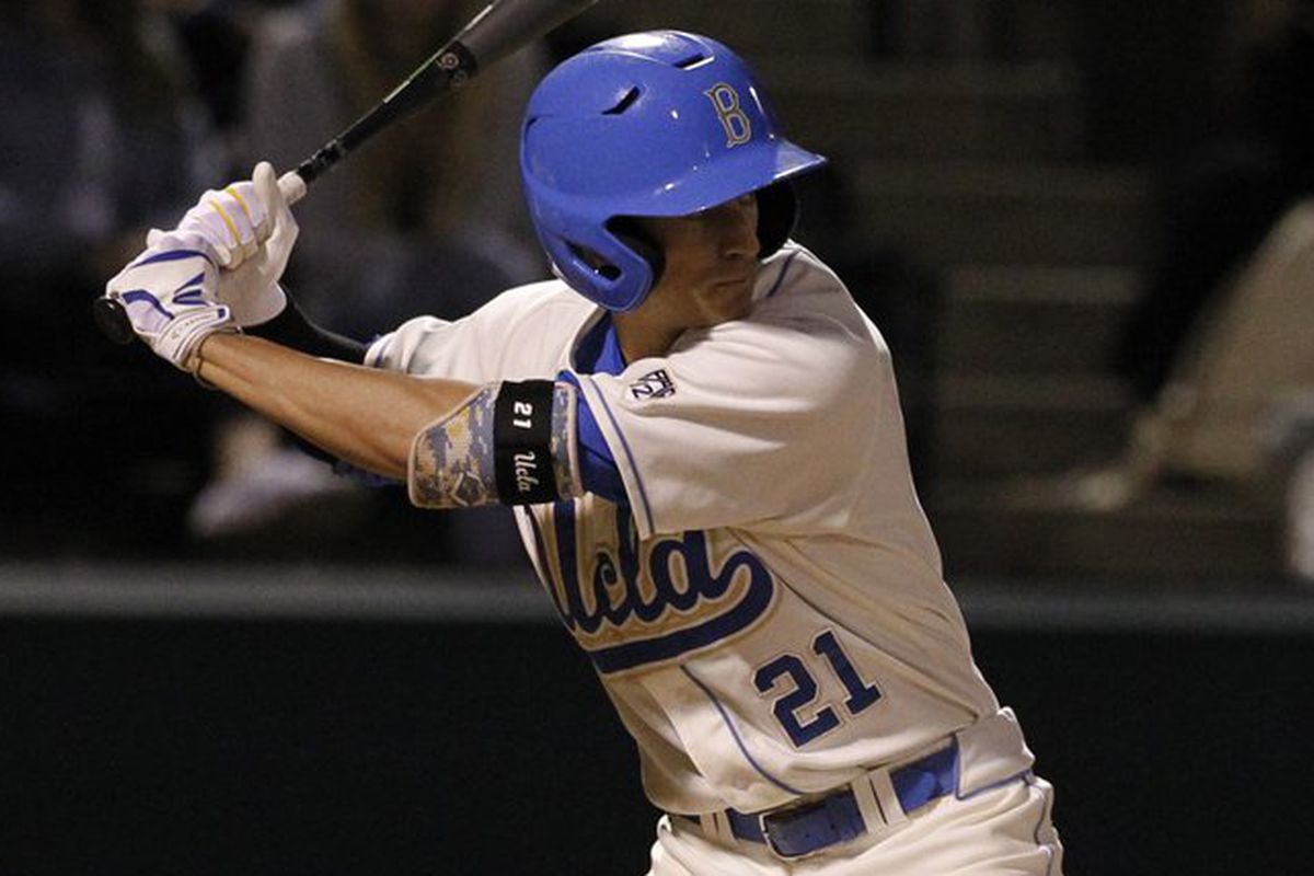 Luke Persico is swinging a hot bat for UCLA right now, hitting in nine straight and raising his batting average to .325