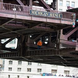 The first bridge lift of 2018, Saturday, April 21st, 2018. | James Foster/For the Sun-Times