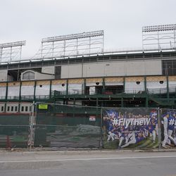 View of the west side of the ballpark