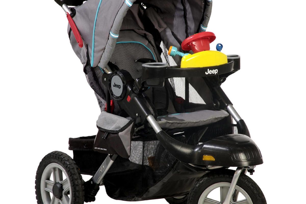 A Jeep Liberty Stroller is seen in an undated photo provided by the Consumer Product Safety Commission. A recall of the stroller by Kolcraft was issued Wednesday, June 19, 2013 due to a projectile hazard; he inner tube of the tire on the stroller can rupt