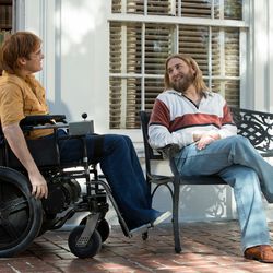 Joaquin Phoenix, left, and Jonah Hill appear in "Don't Worry, He Won't Get Far On Foot."