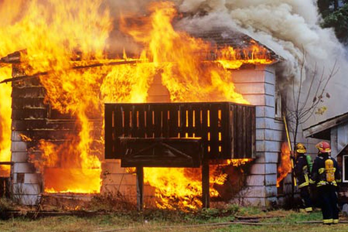 House Engulfed In Flames