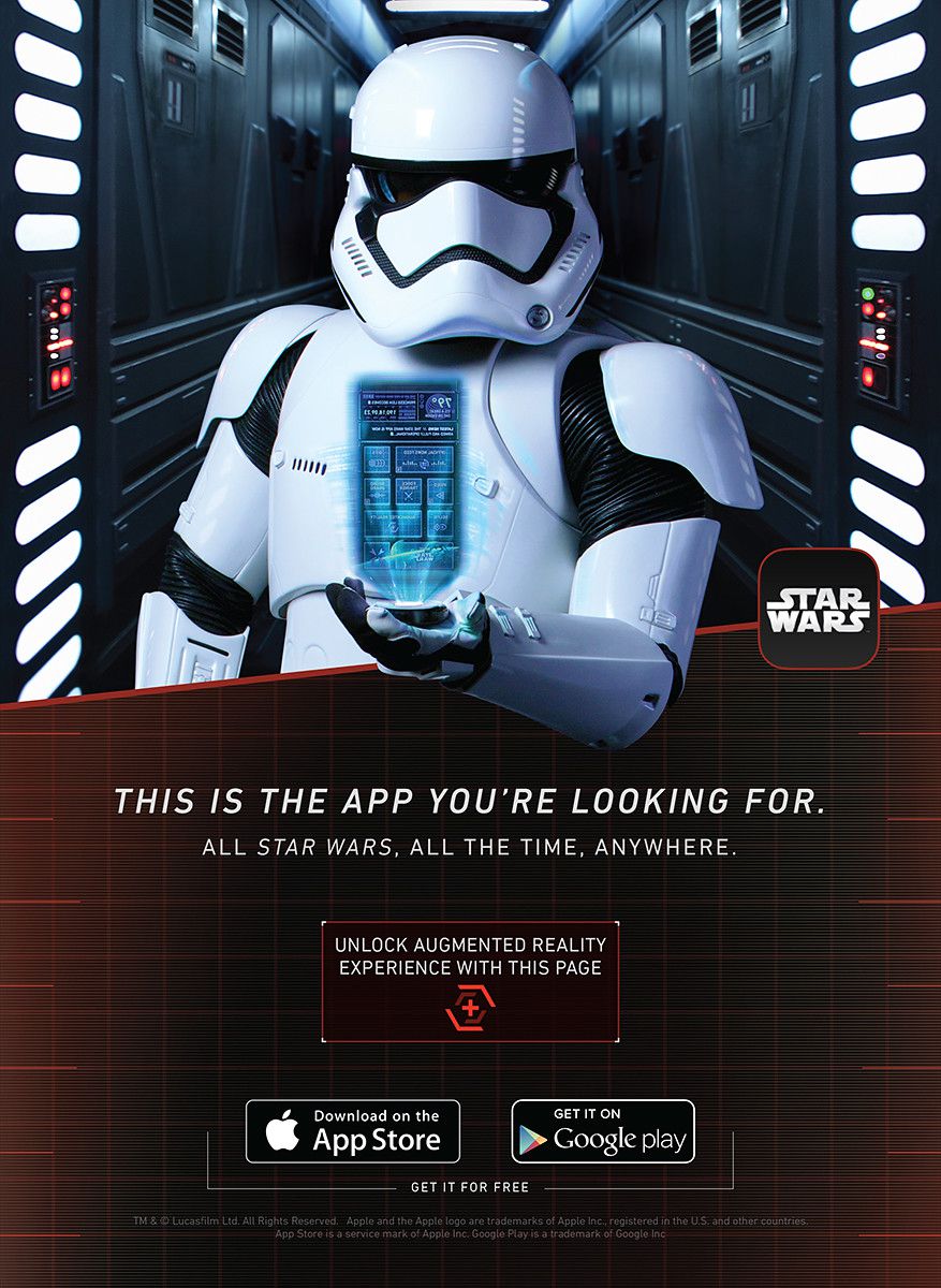 star wars app AR poster