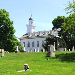 The Kirtland Temple where John Taylor received special instructions from the Prophet Joseph Smith.