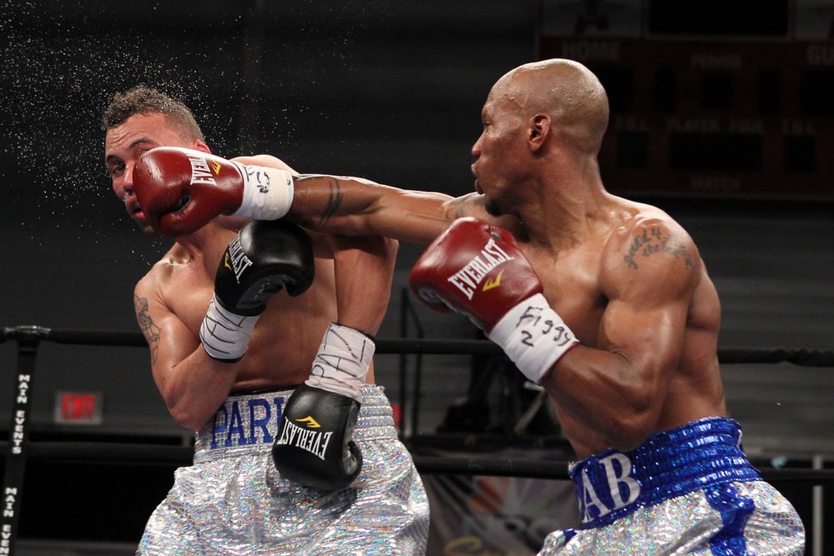 Only 13 pick'em players scored points on Zab Judah's one sided hammering of Vernon Paris (28 players went with Paris). Credit: Ed Mulholland-US PRESSWIRE
