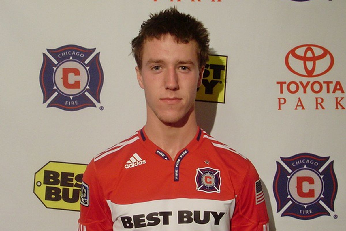 A slightly younger Patrick Doody, wearing a slightly older Chicago Fire kit - he's been here for years!