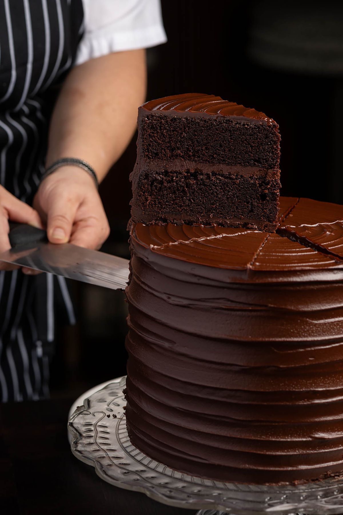 Chocolate cake at Moonlark’s Dinette.
