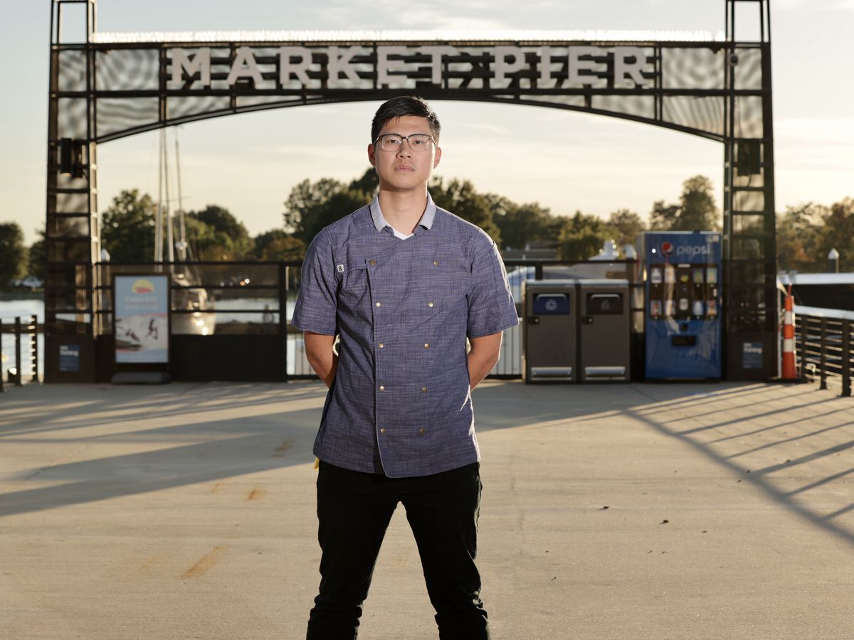 A portrait of Kevin Tien at the Wharf