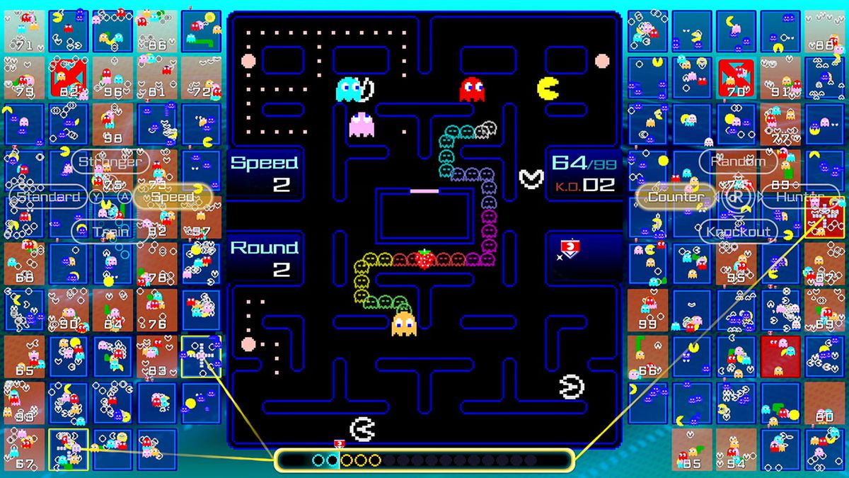 The playing field of Pac-Man 99