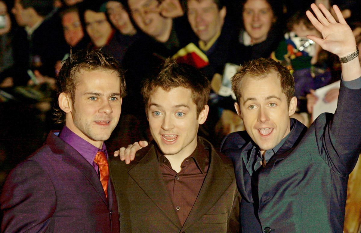 Dominic Monaghan, Elijah Wood and Billy Boyd Attend “Lord of the Rings” World Premiere