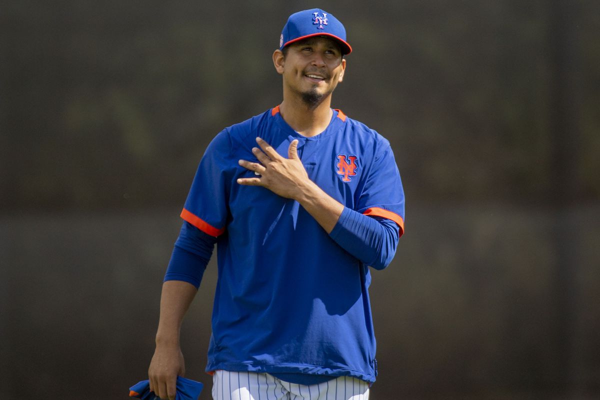 New York Mets Pitcher Carlos Carrasco During Spring Training