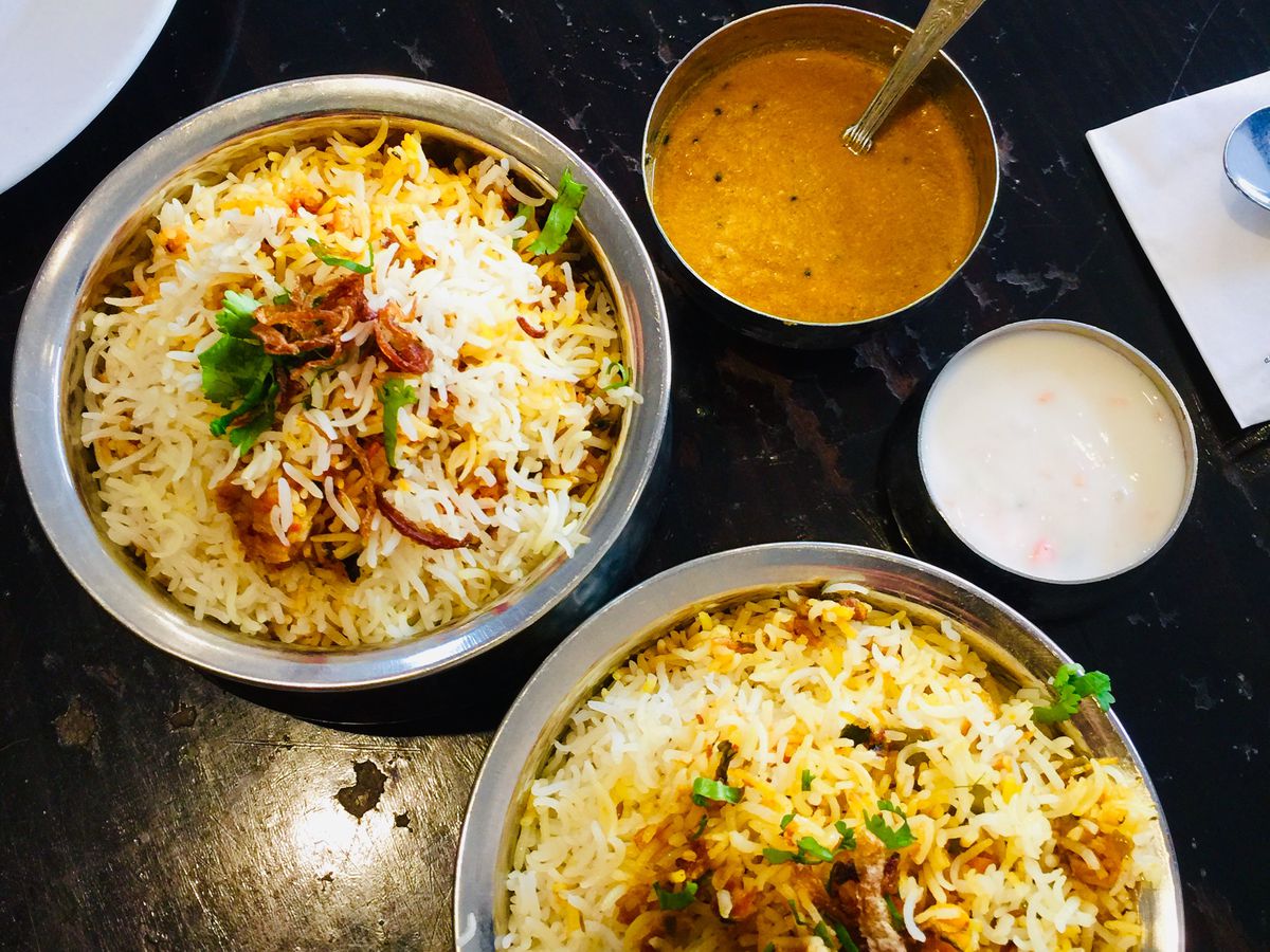 Biryani, cooked dum style, at Hyderabadi Spice —&nbsp;one of the best Indian restaurants in London 