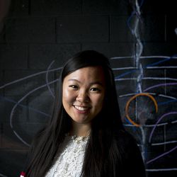 West High School's Kathy Liu won a $50,000 prize at an international science fair.  Liu poses for a photo at West High in Salt Lake City on Friday, Oct. 7, 2016.