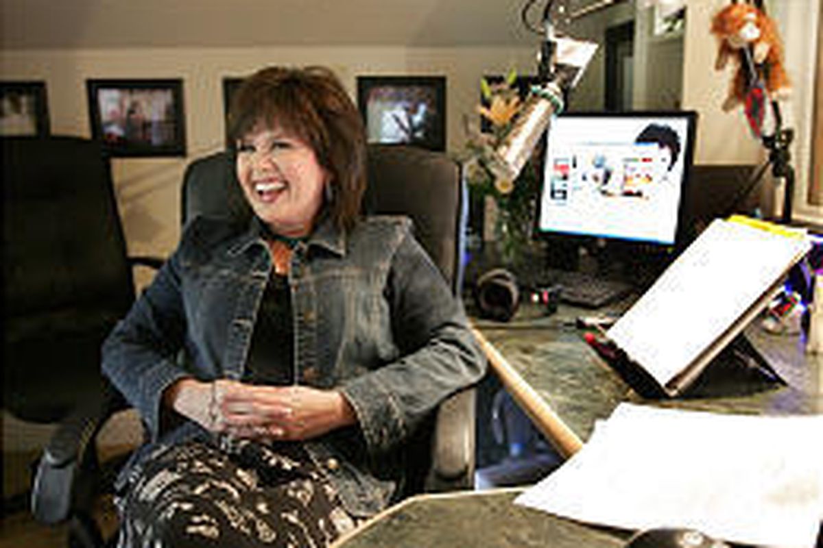 Marie Osmond, 44, tapes her "Marie and Friends" radio show \\\\&#151; which airs in 10 markets \\\\&#151; in Provo. 
