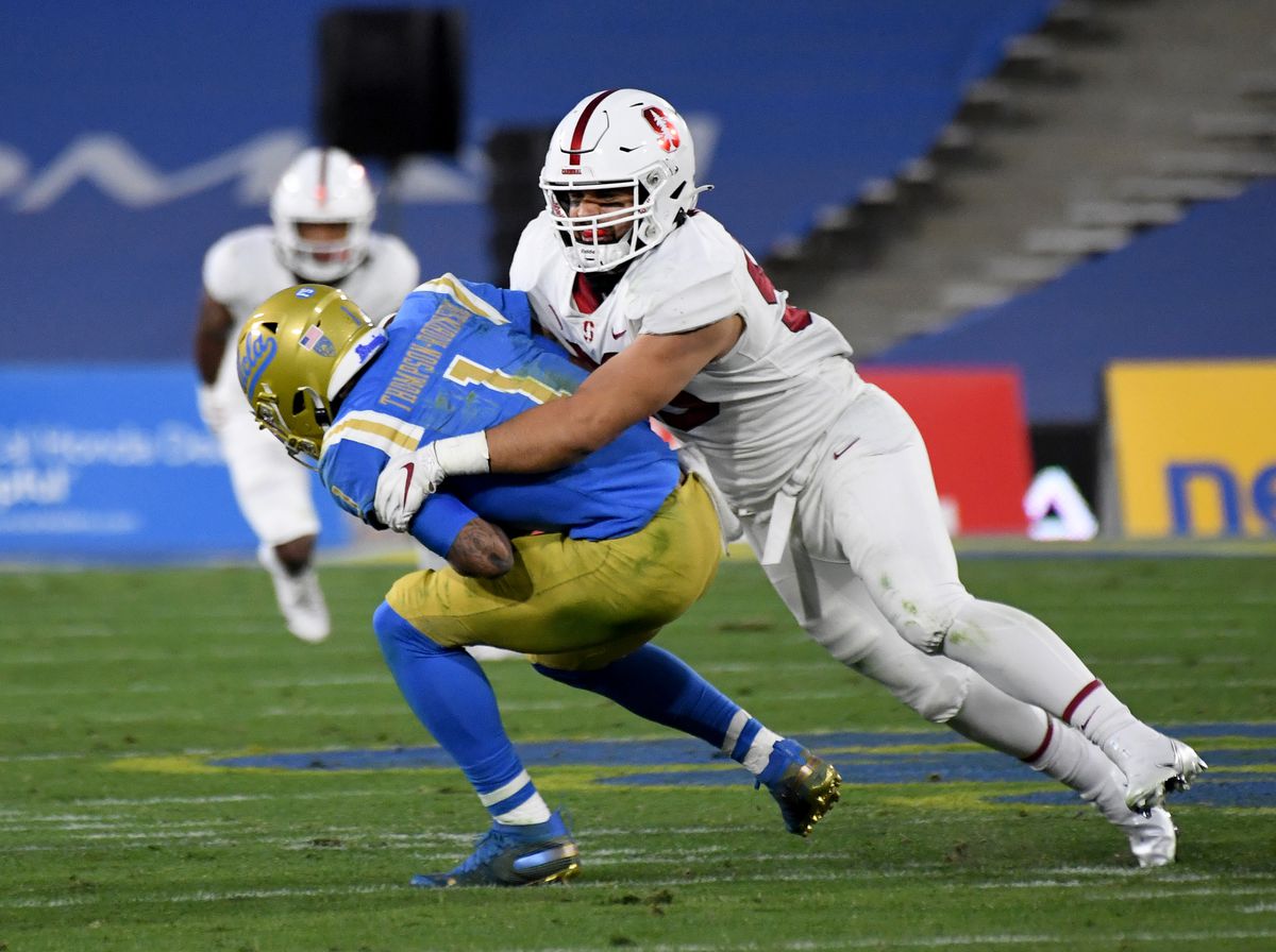 Stanford Cardinal defeated the UCLA Bruins 48-47 in overtime during a NCAA Football game at the Rose Bow.