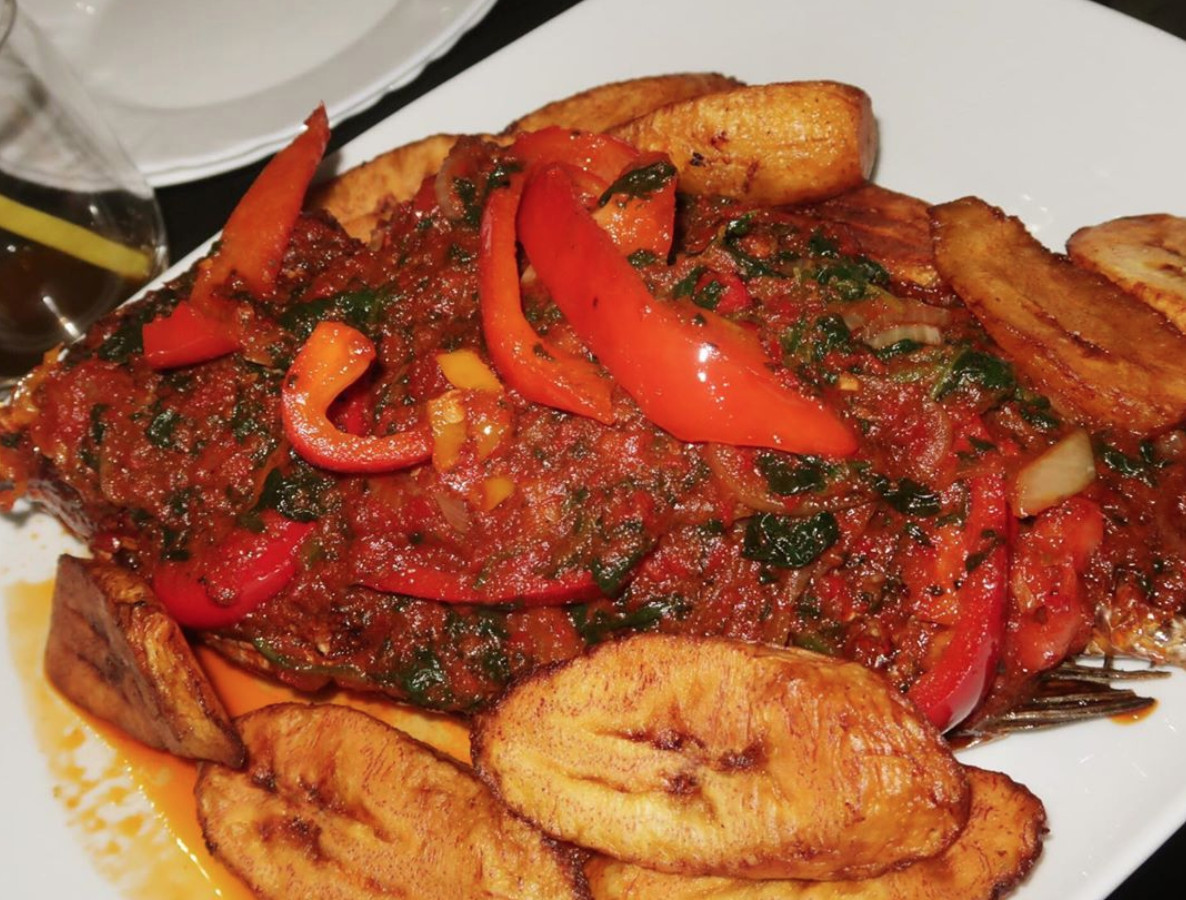 One of East Ham’s best restaurants, Kuramoh, serves Nigerian jollof rice