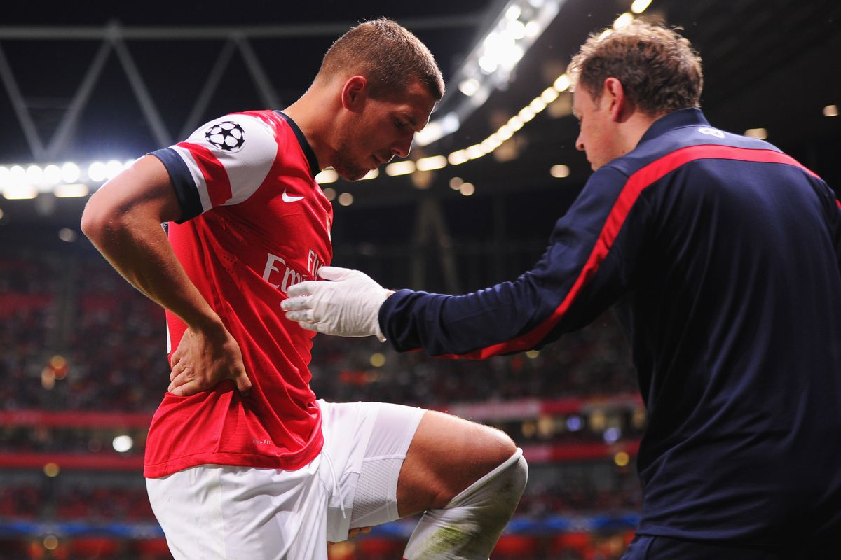 Lukas Podolski was last on the pitch for Arsenal in August; that will change soon. 