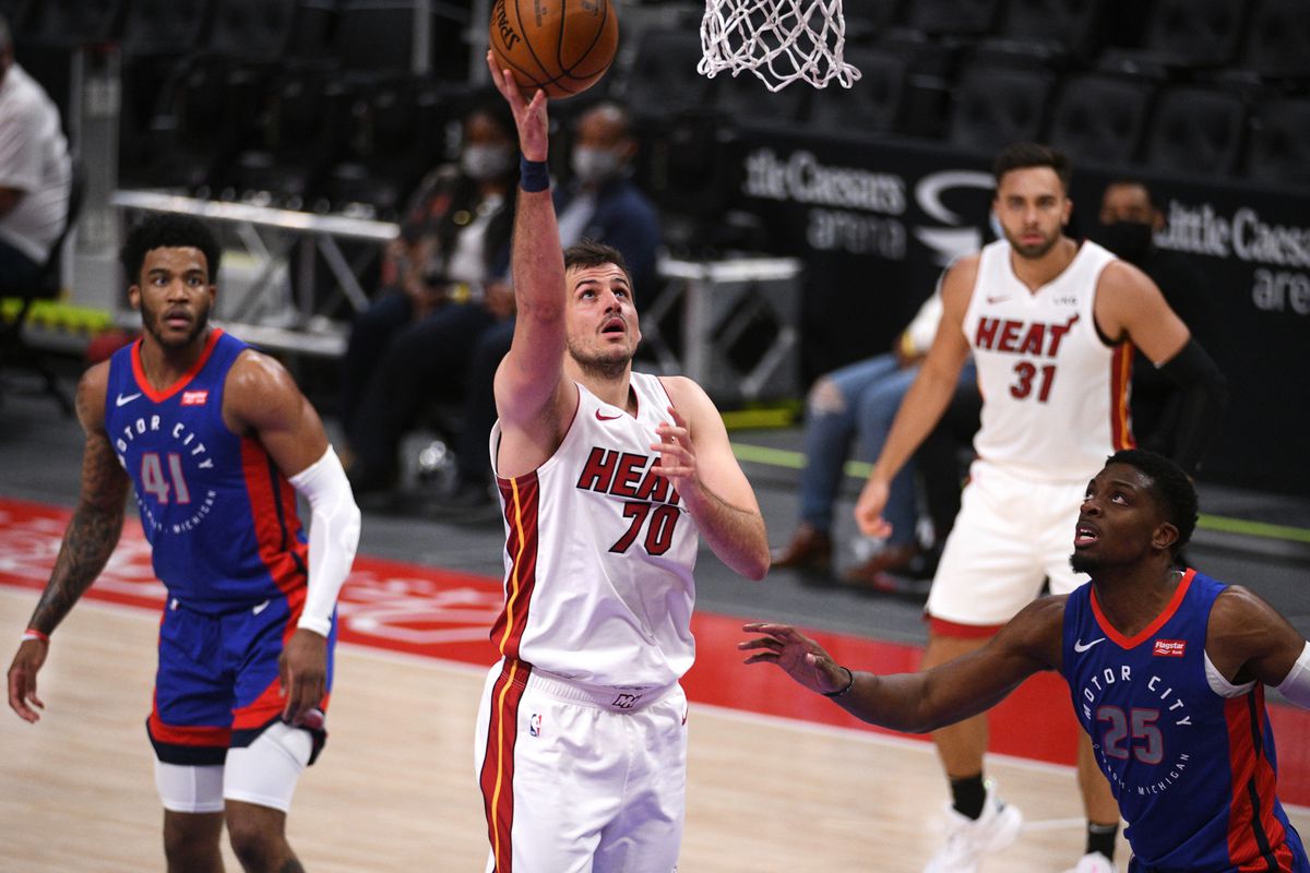 NBA: Miami Heat at Detroit Pistons