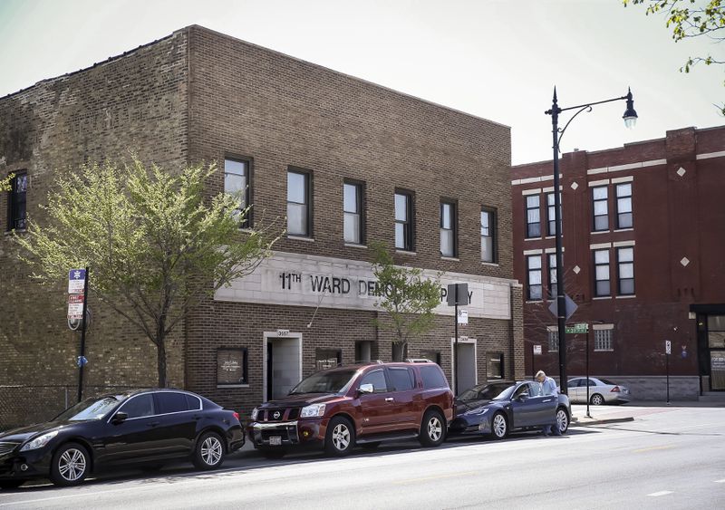 The 11th Ward Regular Democratic Organization headquarters at 3659 S. Halsted St. in Bridgeport.