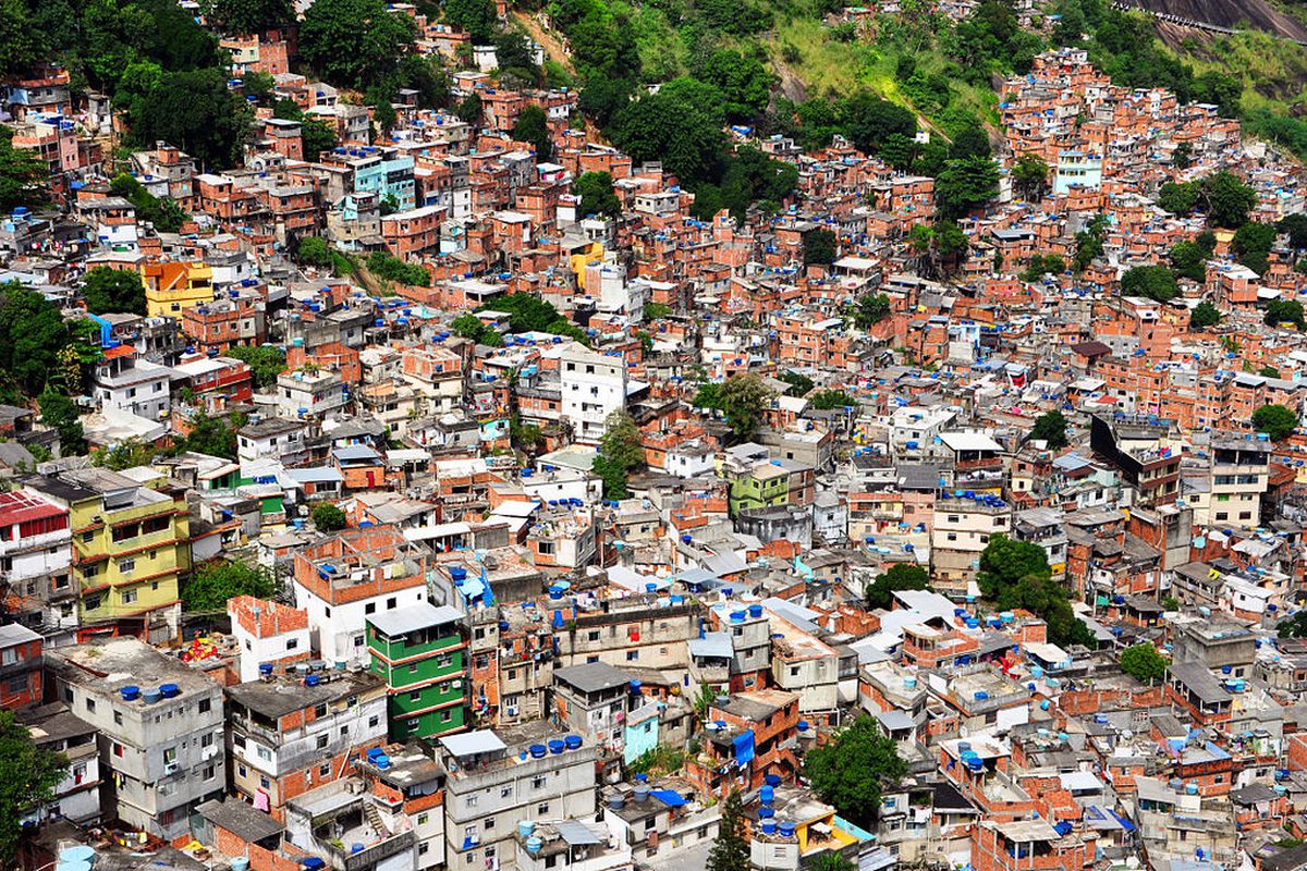 The Rochina favela in Brazil