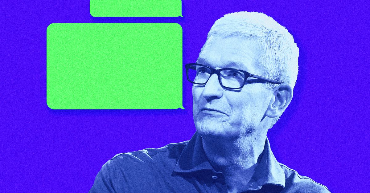 Tim Cook revealed the real reason Apple won’t fix green bubbles – The Verge