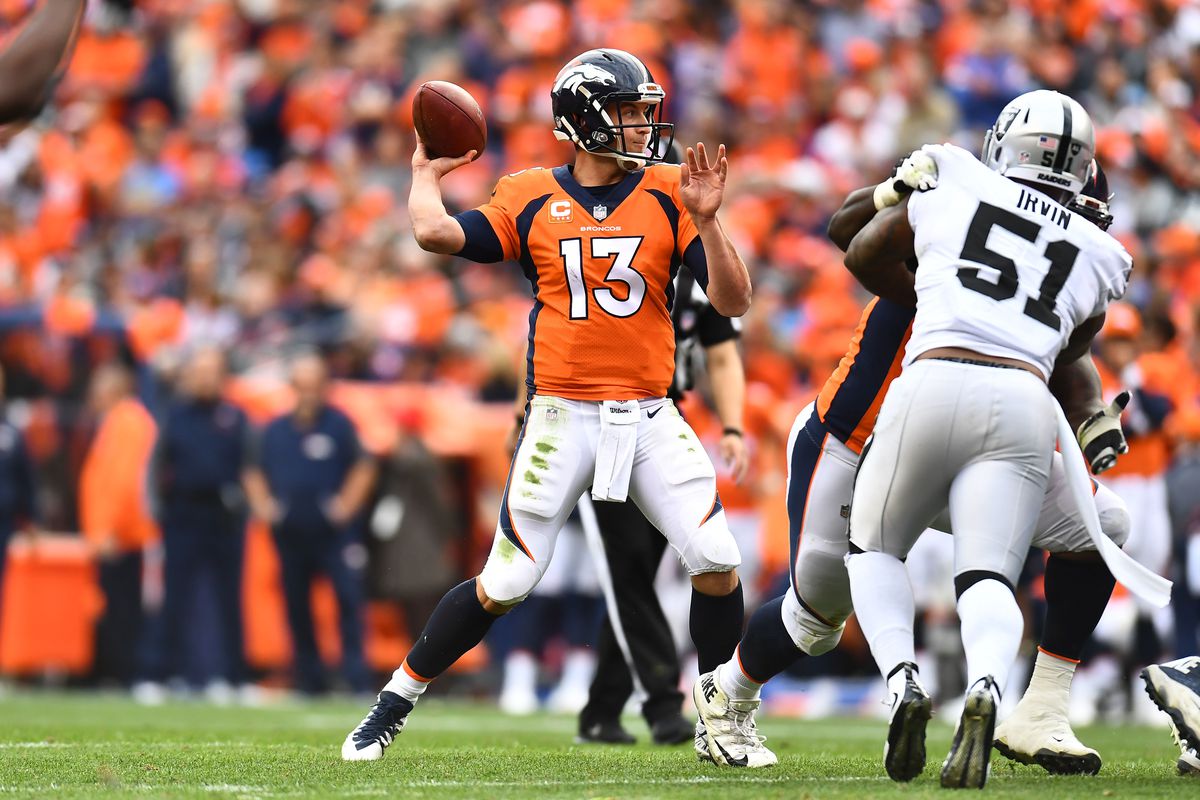 Siemian(13) prepares to throw the ball 